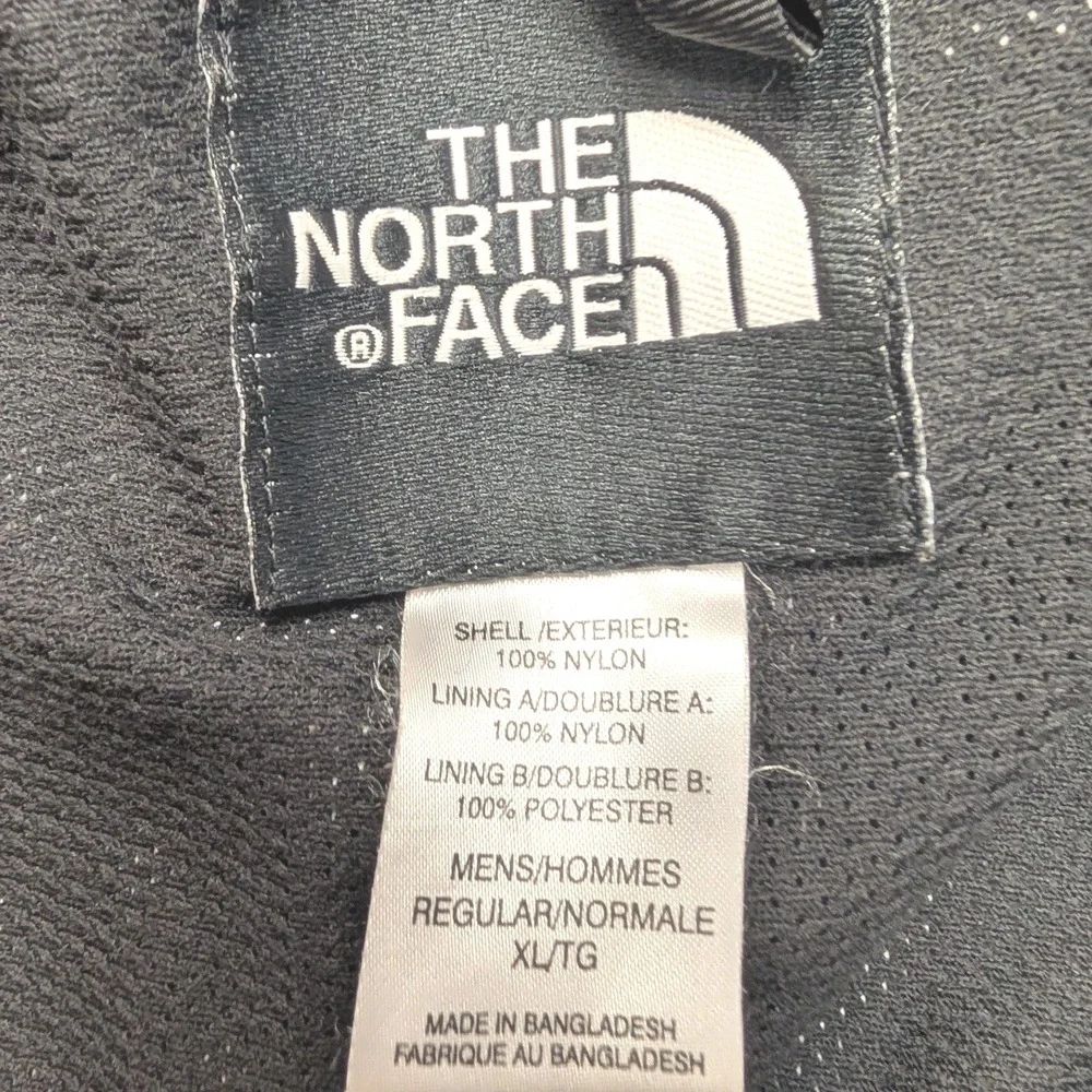 Y2K The North Face Mens XL Blue Black Hooded Waterproof Zip Coat Regular
